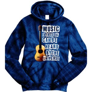 Music In The Soul Can Be Heard By The Universe Guitar Tie Dye Hoodie