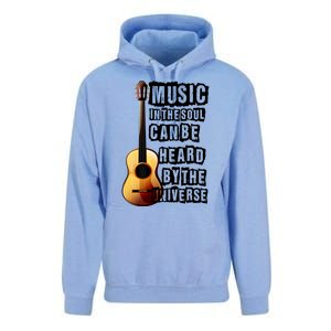 Music In The Soul Can Be Heard By The Universe Guitar Unisex Surf Hoodie