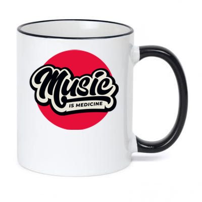 Music is Medicine 11oz Black Color Changing Mug