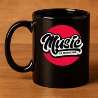 Music is Medicine 11oz C Handle Ceramic Mug