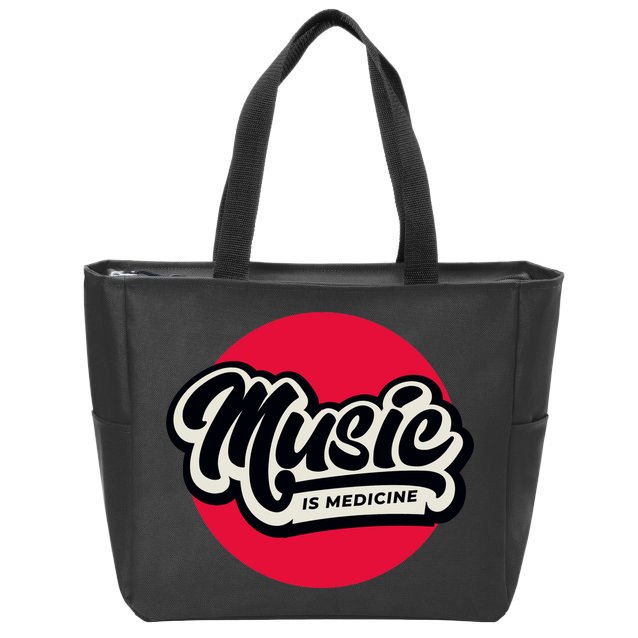 Music is Medicine Zip Tote Bag