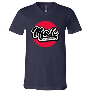 Music is Medicine V-Neck T-Shirt