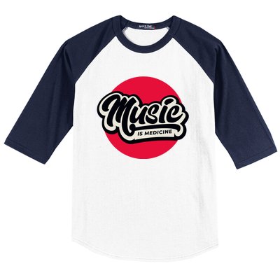 Music is Medicine Baseball Sleeve Shirt