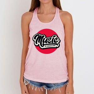 Music is Medicine Women's Knotted Racerback Tank