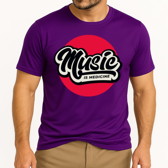 Music is Medicine Cooling Performance Crew T-Shirt