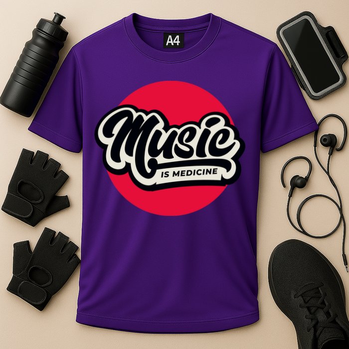 Music is Medicine Cooling Performance Crew T-Shirt