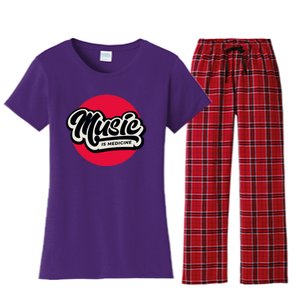 Music is Medicine Women's Flannel Pajama Set