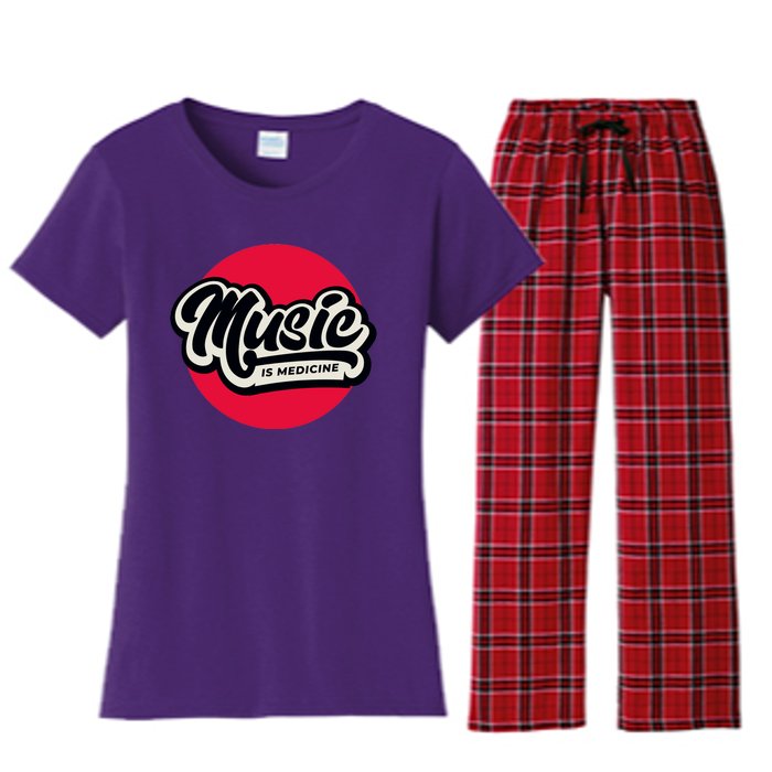 Music is Medicine Women's Flannel Pajama Set