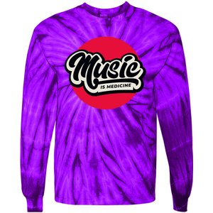 Music is Medicine Tie-Dye Long Sleeve Shirt