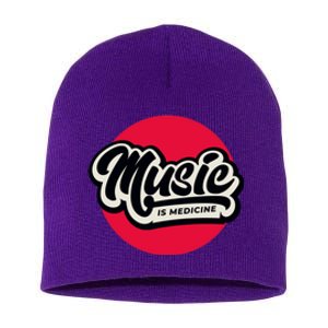 Music is Medicine Short Acrylic Beanie