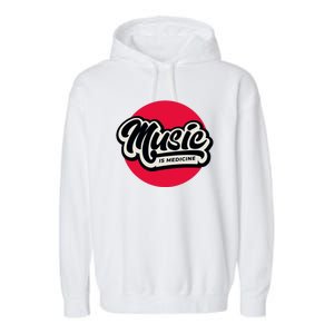 Music is Medicine Garment-Dyed Fleece Hoodie