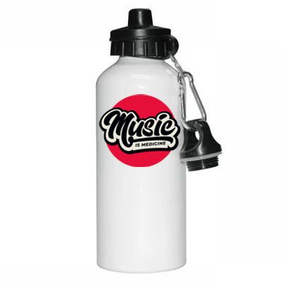 Music is Medicine Aluminum Water Bottle 