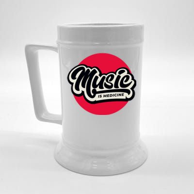 Music is Medicine Beer Stein