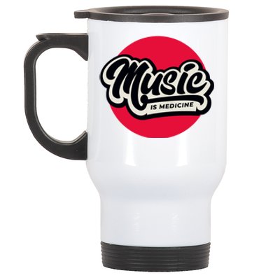 Music is Medicine Stainless Steel Travel Mug