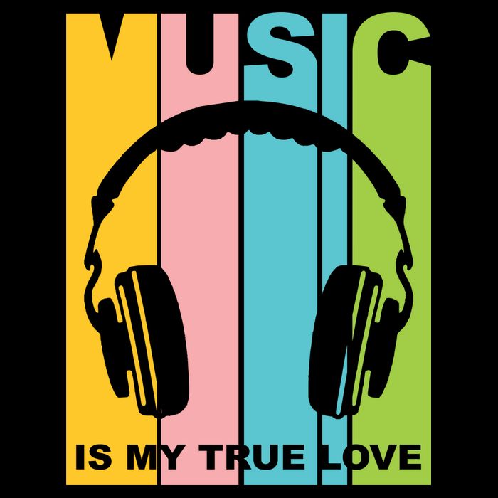 Music Is My True Love Stripe Pom Pom Beanie