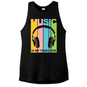 Music Is My True Love Ladies PosiCharge Tri-Blend Wicking Tank