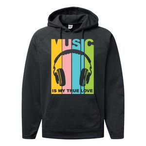 Music Is My True Love Performance Fleece Hoodie