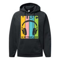 Music Is My True Love Performance Fleece Hoodie