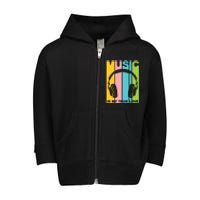 Music Is My True Love Toddler Zip Fleece Hoodie