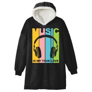 Music Is My True Love Hooded Wearable Blanket