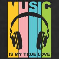 Music Is My True Love Adult Drive Performance Visor
