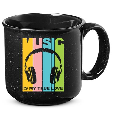 Music Is My True Love 15oz Campfire Ceramic Mug
