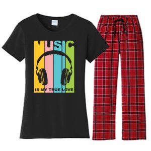 Music Is My True Love Women's Flannel Pajama Set