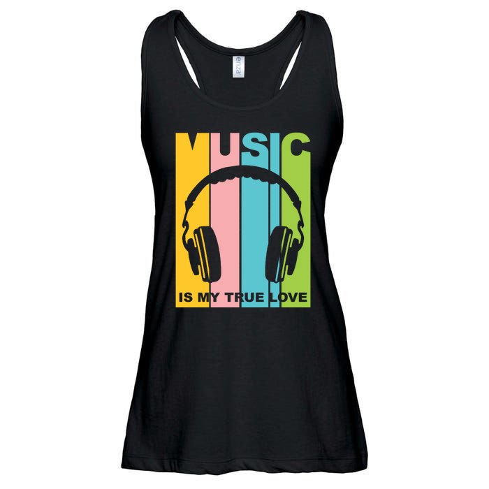 Music Is My True Love Ladies Essential Flowy Tank