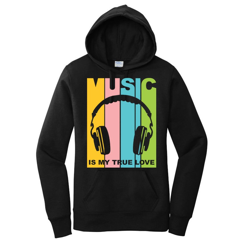 Music Is My True Love Women's Pullover Hoodie