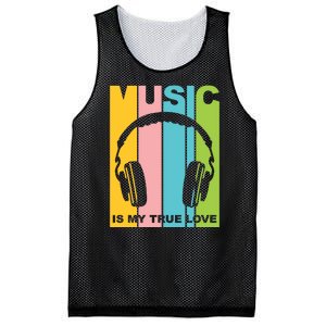 Music Is My True Love Mesh Reversible Basketball Jersey Tank