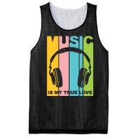 Music Is My True Love Mesh Reversible Basketball Jersey Tank