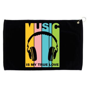 Music Is My True Love Grommeted Golf Towel