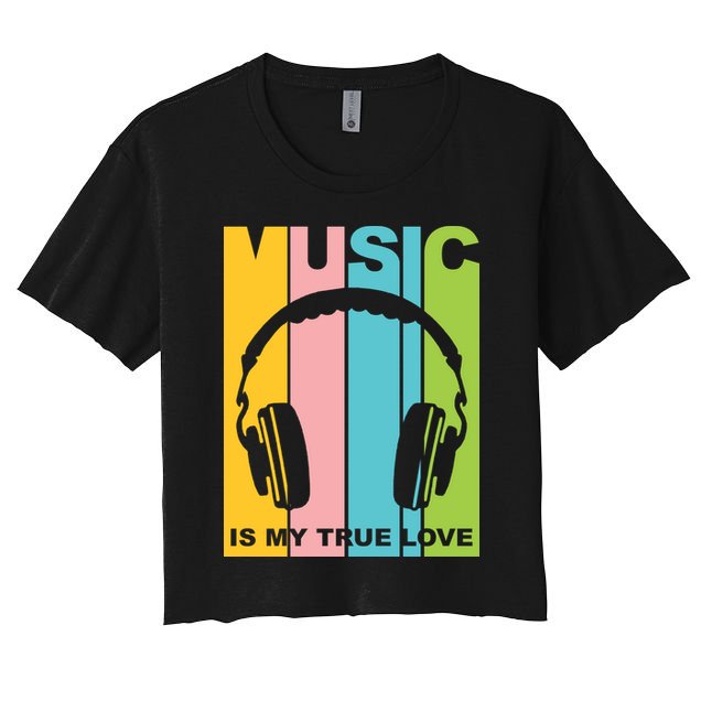 Music Is My True Love Crop Top
