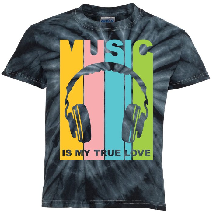 Music Is My True Love Kids Tie-Dye T-Shirt