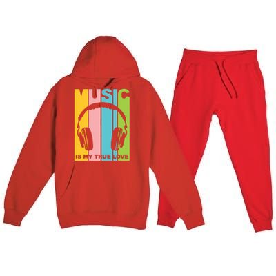 Music Is My True Love Premium Hooded Sweatsuit Set