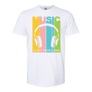 Music Is My True Love Softstyle CVC T-Shirt