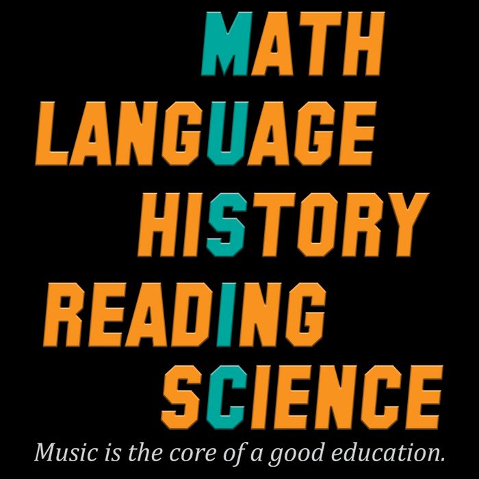 Music Is The Core Of A Good Education  USA-Made Doggie Bandana