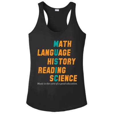 Music Is The Core Of A Good Education  Ladies PosiCharge Competitor Racerback Tank