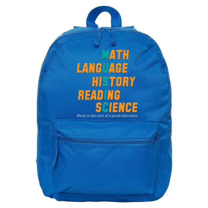 Music Is The Core Of A Good Education  16 in Basic Backpack