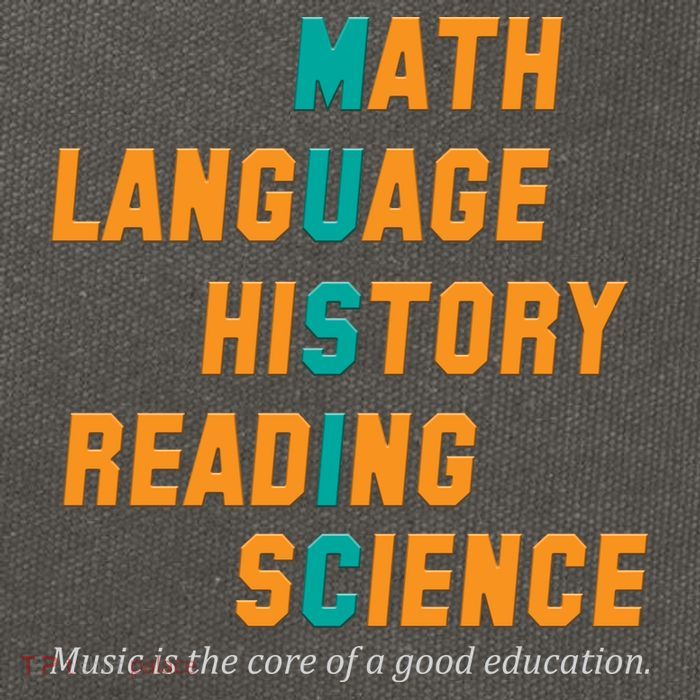 Music Is The Core Of A Good Education  Cotton Canvas Backpack