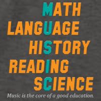 Music Is The Core Of A Good Education  Vector Backpack