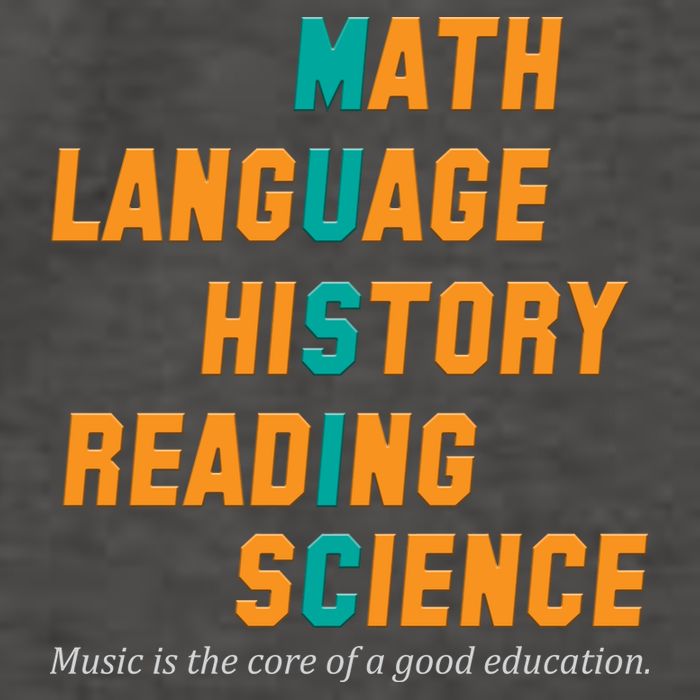 Music Is The Core Of A Good Education  Vector Backpack