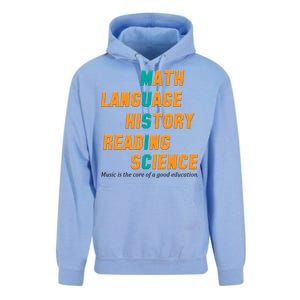 Music Is The Core Of A Good Education  Unisex Surf Hoodie