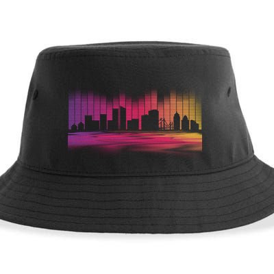 Music Skyline Sustainable Bucket Hat