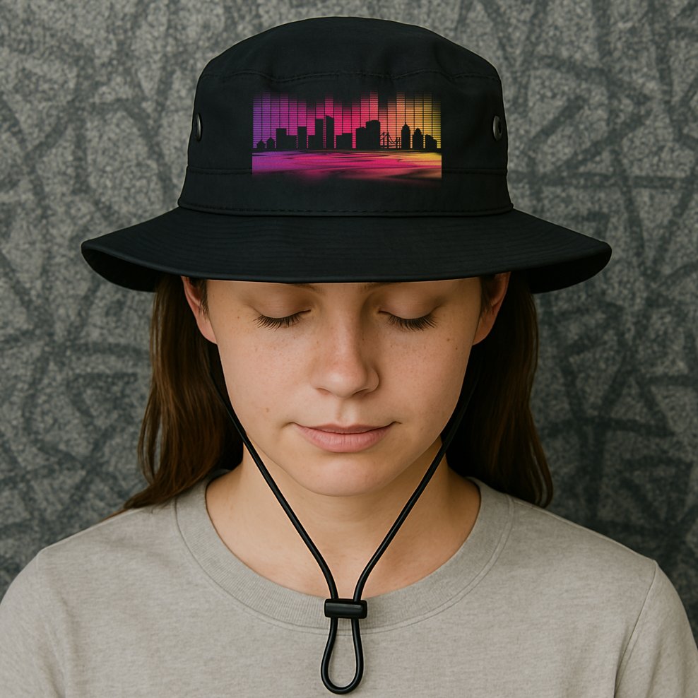 Music Skyline Bucket Hat