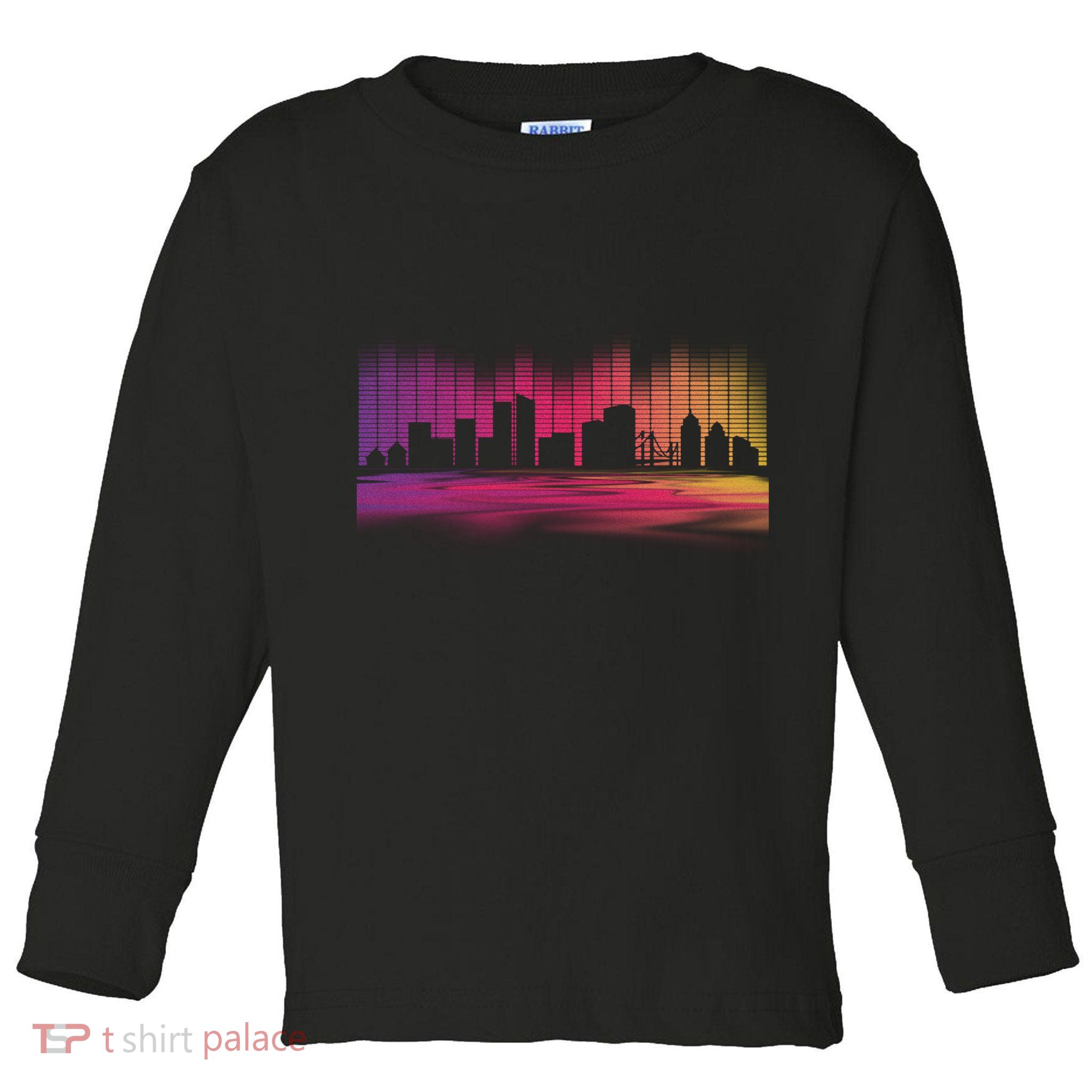 Music Skyline Toddler Long Sleeve Shirt