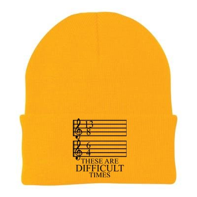 Music Teacher These Are Difficult Times Knit Cap Winter Beanie