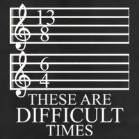 Music Teacher These Are Difficult Times Garment-Dyed Heavyweight T-Shirt
