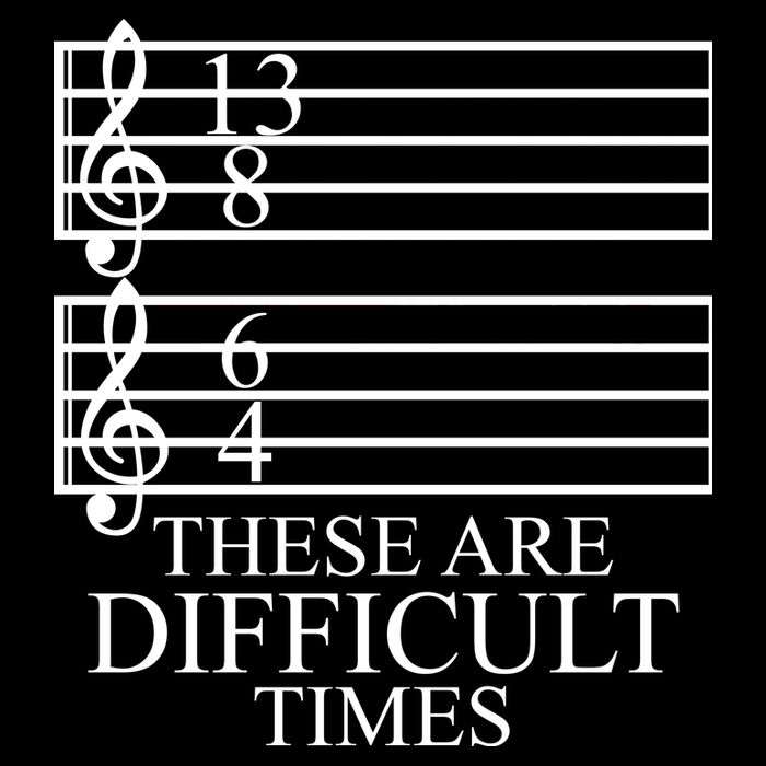 Music Teacher These Are Difficult Times USA-Made Doggie Bandana