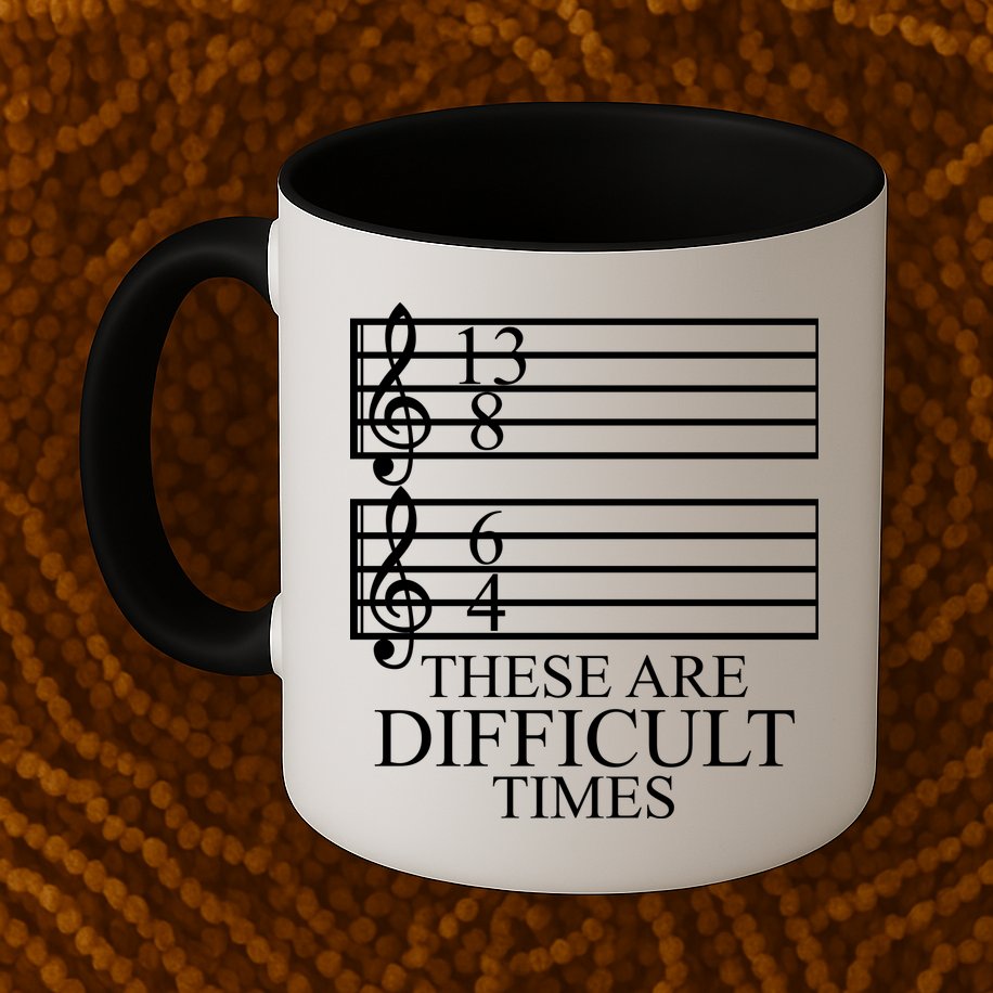 Music Teacher These Are Difficult Times Mug